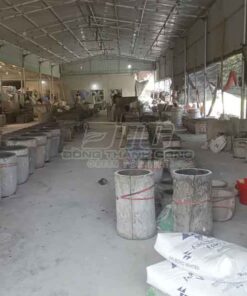 Chậu đá mài giọt nước xuong san xuat chau xi mang da mai